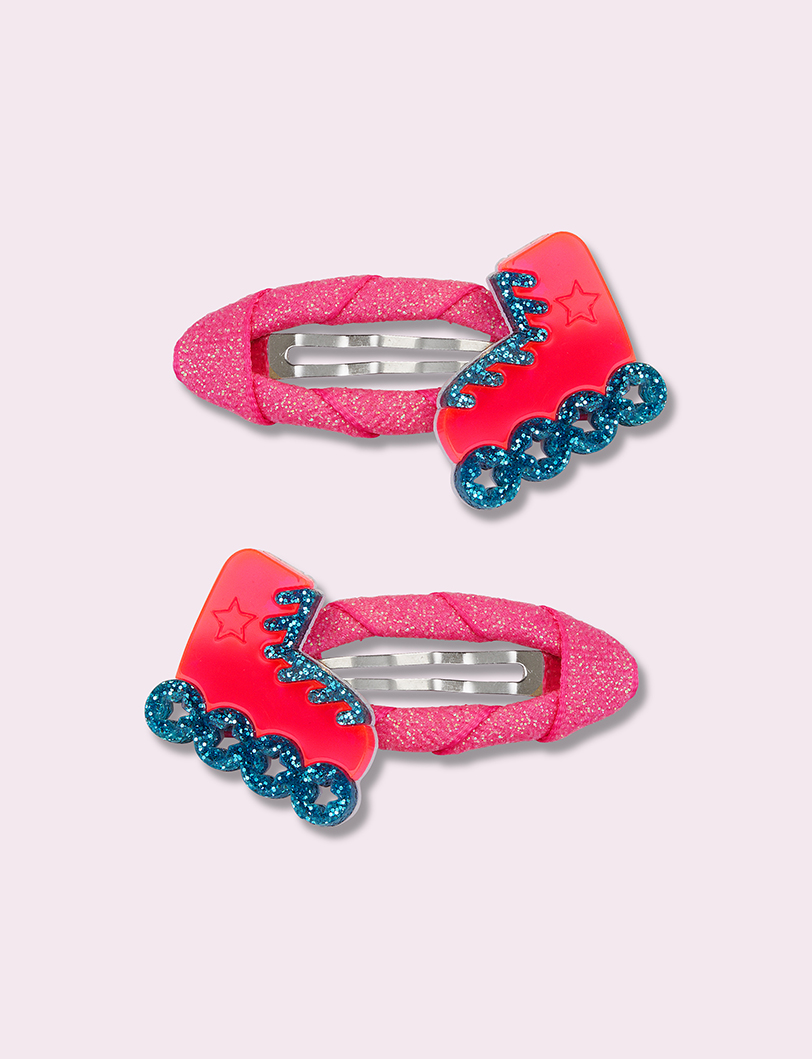 Roller Skate Hair Clips